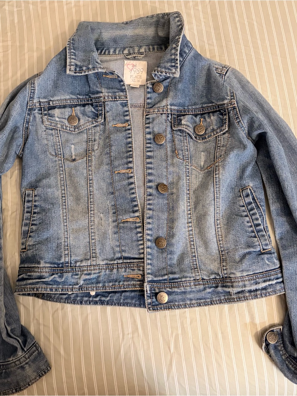 Place Light Blue Denim Jacket for Kids